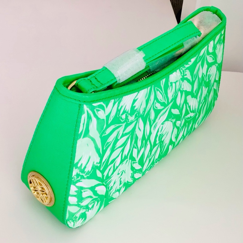 Lilly Pulitzer Lidiya Dress And Tamara Shoulder Bag-Green White Tulips NWT Inpac - Picture 13 of 13